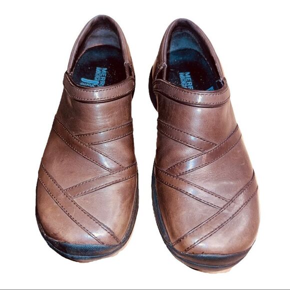 Merrell Moc J66588 Encore Eclipse Brown Comfort Slip On Loafers shoes Women's 6 - Picture 2 of 7